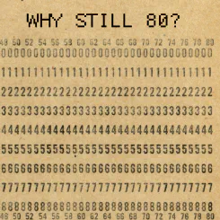 Why still 80 columns?